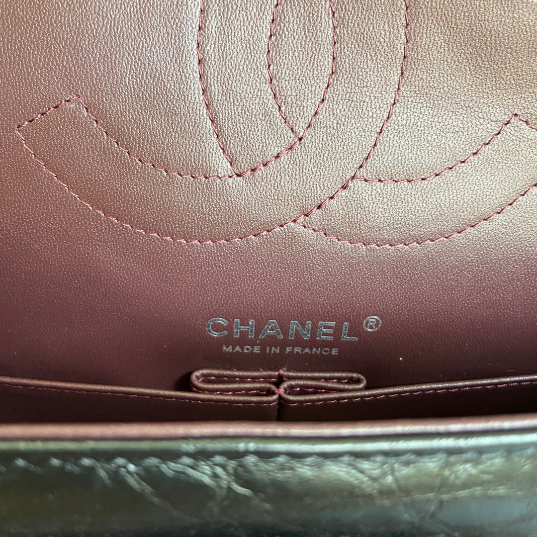 Chanel 2.55 Reissue 24 cm Flap Bag In Black