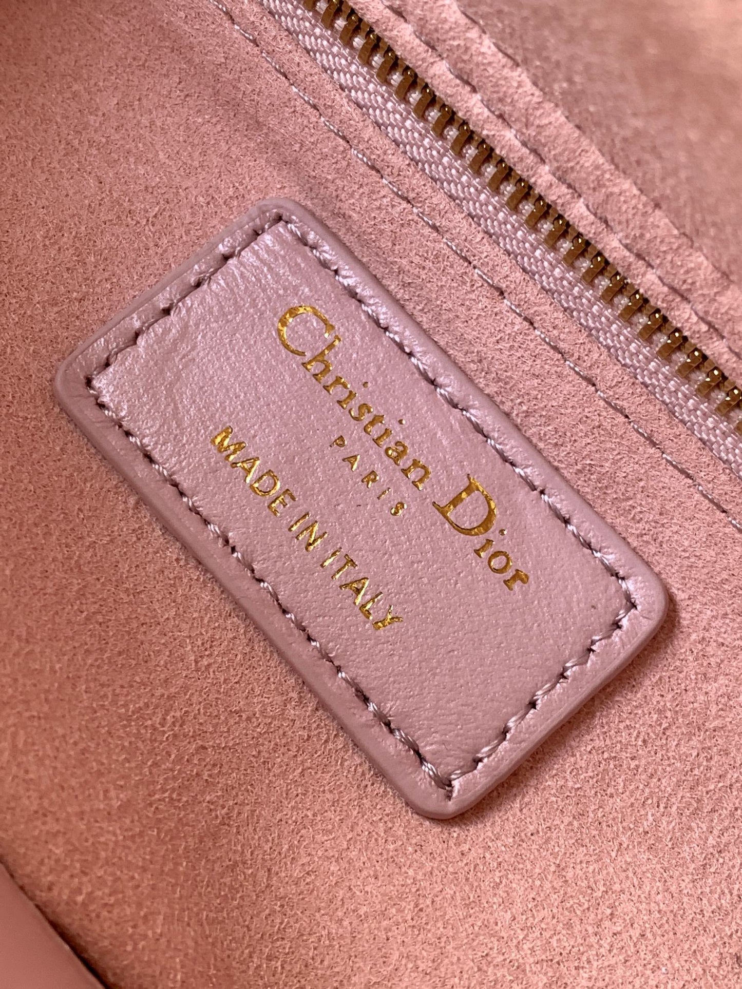 Dior Small Lady Bag In Pink Cannage Lambskin