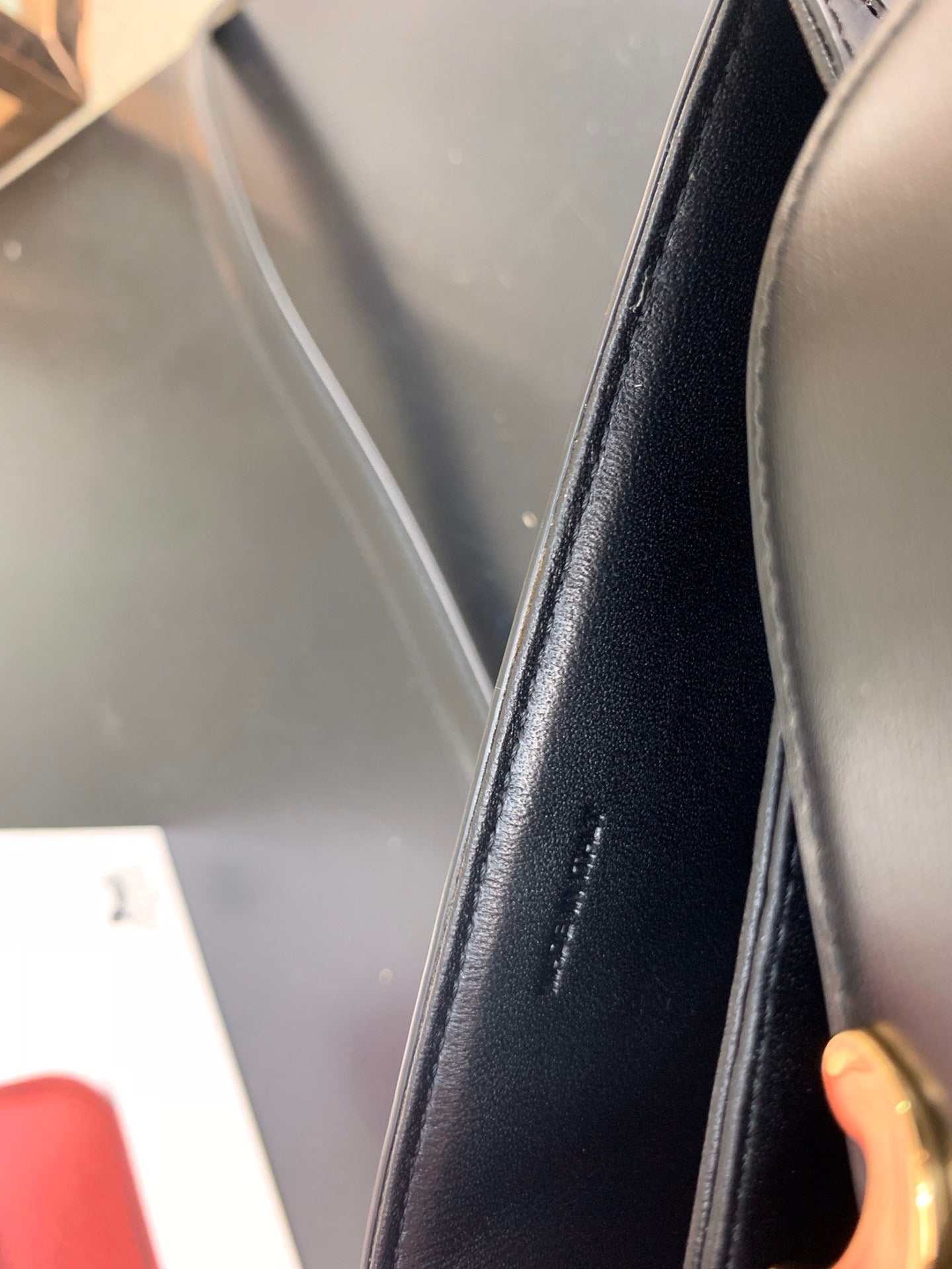 Celine Classic Box Teen Bag In Black Box Calfskin