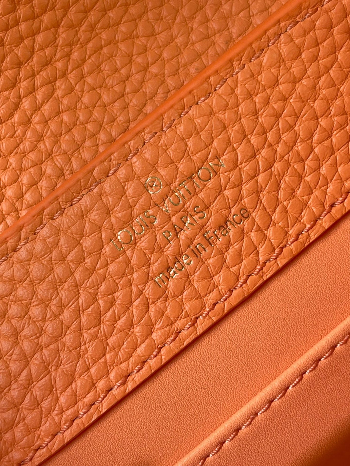 Louis Vuitton Capucines Mini Bag In Orange