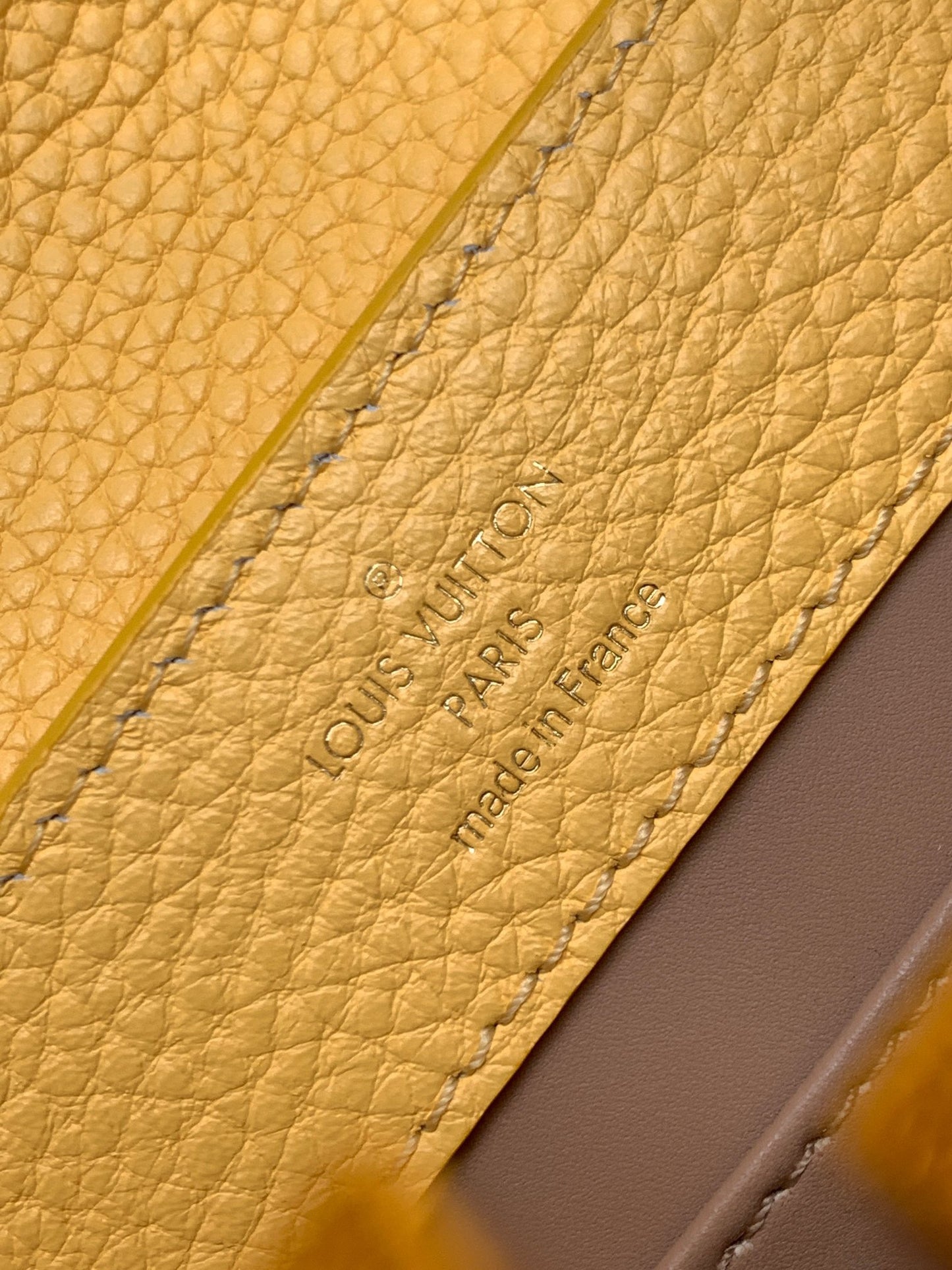 Louis Vuitton Capucines Mini Bag In Yellow