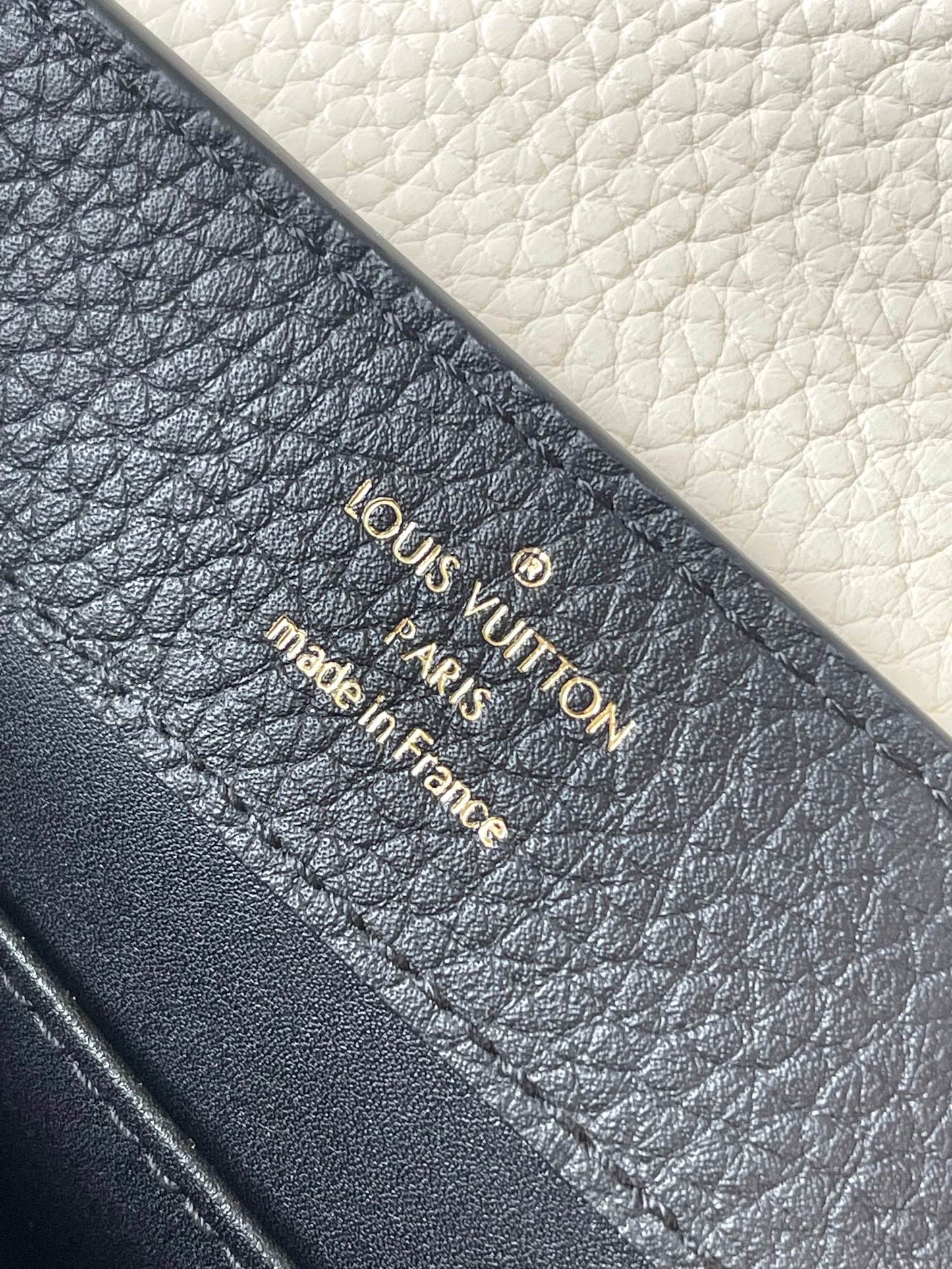 Louis Vuitton Capucines Mini Bag In Black With Pink Handle