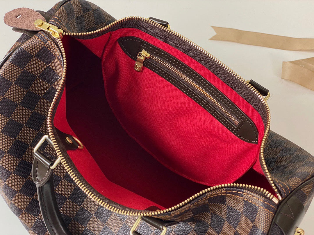 Louis Vuitton Keepall Bandouliere 45 Monogram Brown Classic Checkerboard