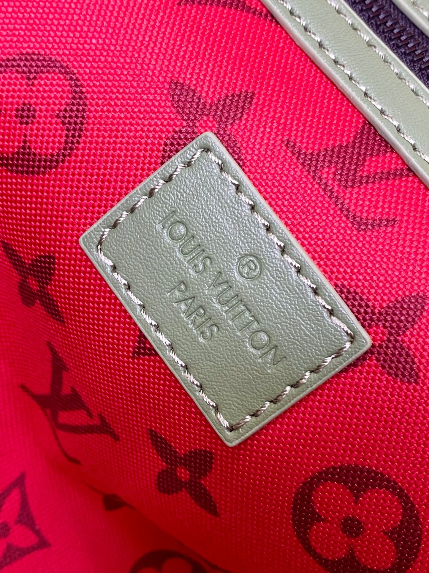 Louis Vuitton Keepall Bandouliere 55 Monogram Embossed Green