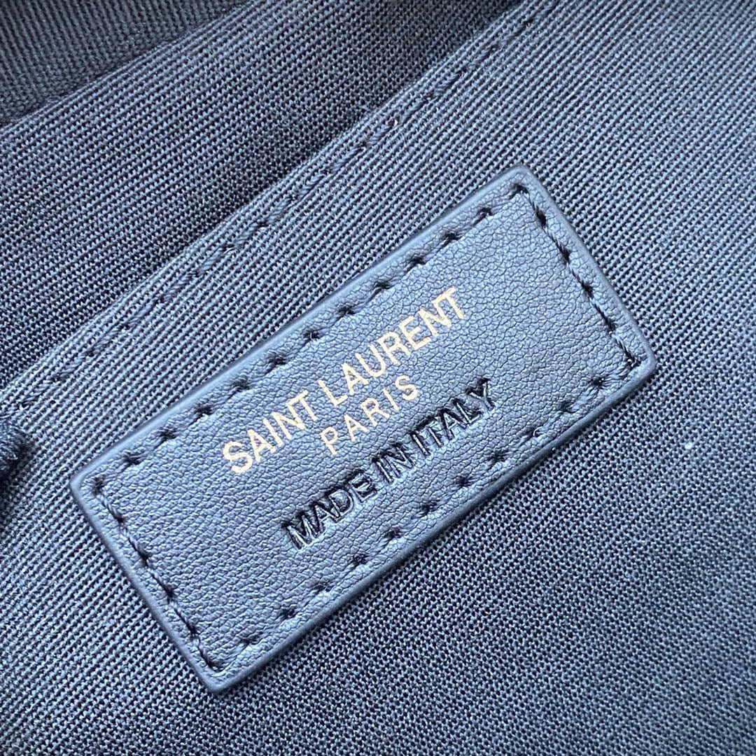 Saint Laurent Lou Bag In Khaki Calfskin