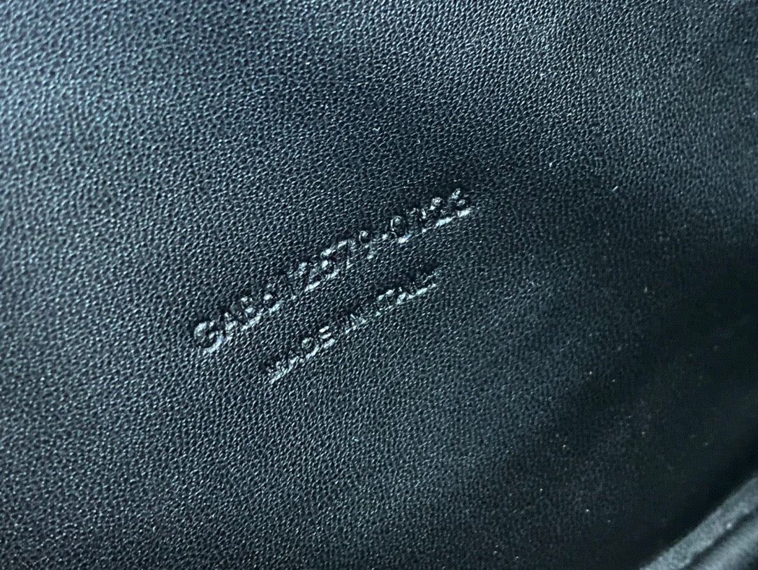 Saint Laurent Lou Mini Bag In Dark Blue Calfskin