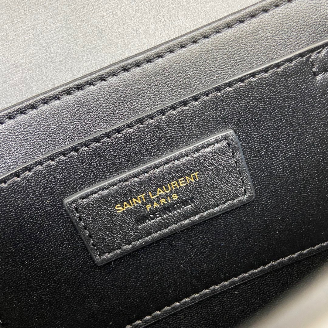 Saint Laurent Small Solferino Bag In Haze Blue Calfskin
