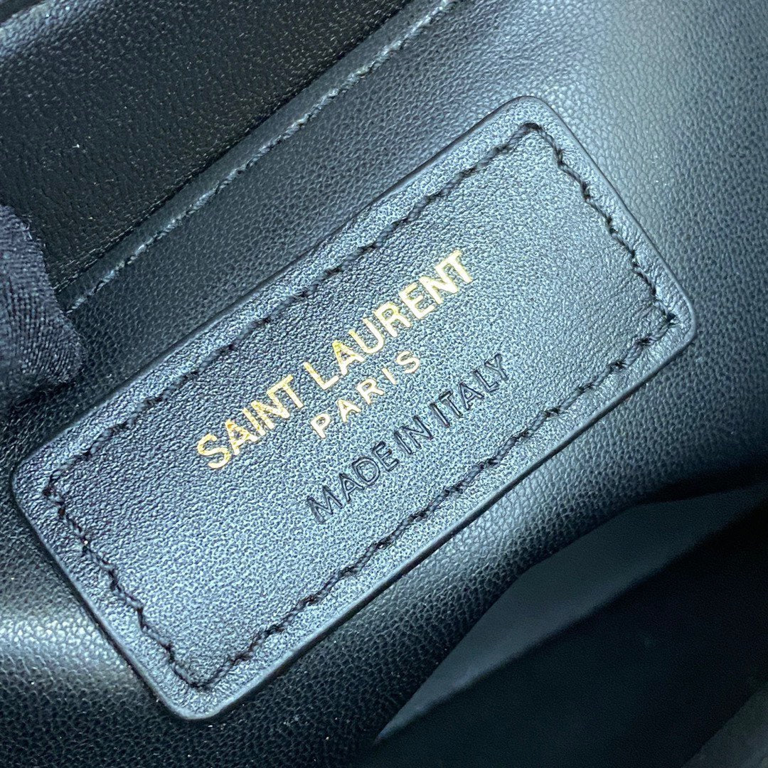 Saint Laurent Small Beige And Brown Matching Calfskin Leather