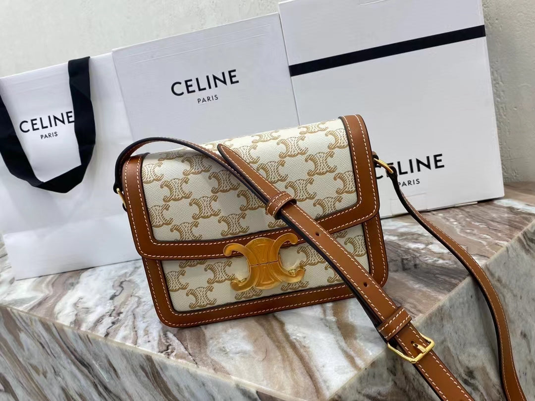 Celine Classic Box Teen Bag In Fabric Patchwork leather Vintage Canvas Box