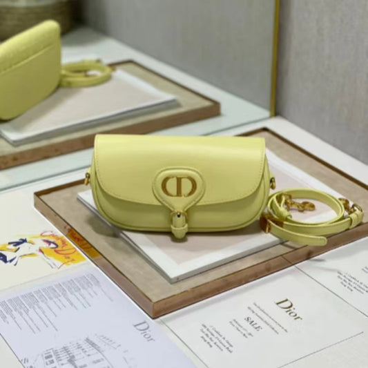 Dior Bobby East-West Bag In Yellow Box Calfskin