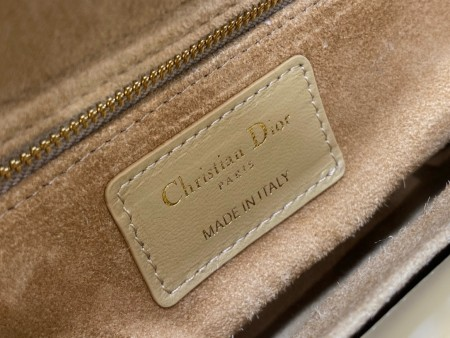 Dior Small Lady Dior  Bag in Pastel Yellow Lambskin