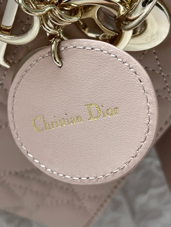 Dior Small Lady Dior Bag in Powder Pink Lambskin