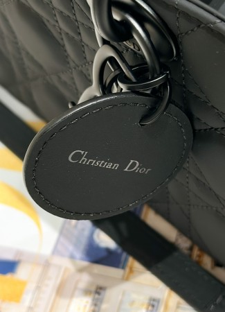 Dior Lady D-Joy Bag in Black Ultramatte Calfskin