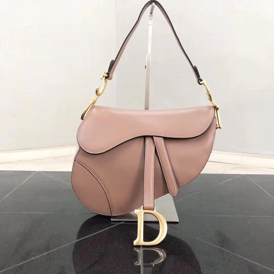 Dior Saddle Bag In Warm Taupe Smooth Calfskin