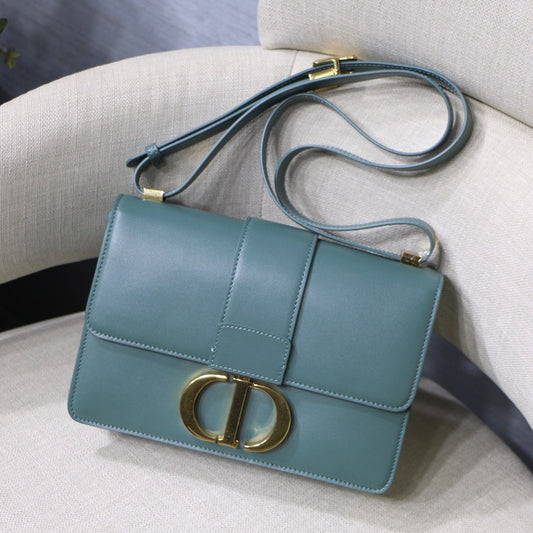 Dior 30 Montaigne Bag In Haze Blue Box Calfskin