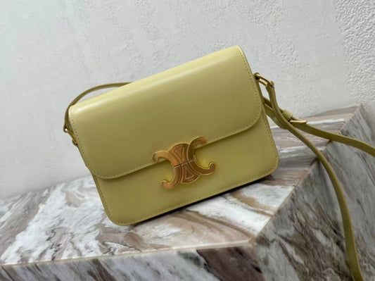 Celine Classic Box Teen Bag In Lime Box Calfskin