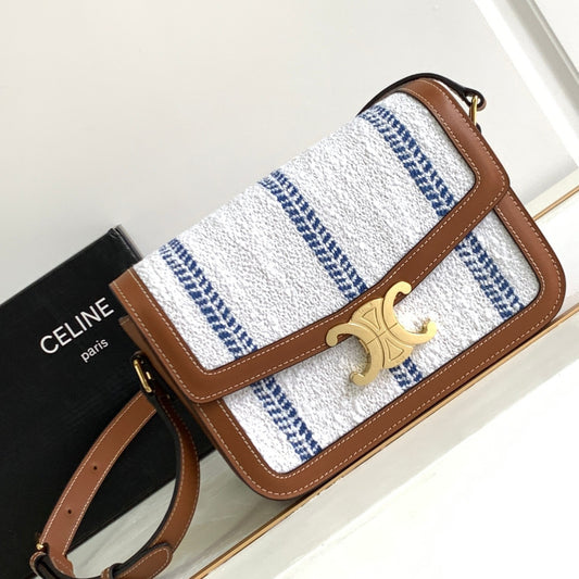 Celine Classic Triomphe Medium In Presbyopic Retro Bag