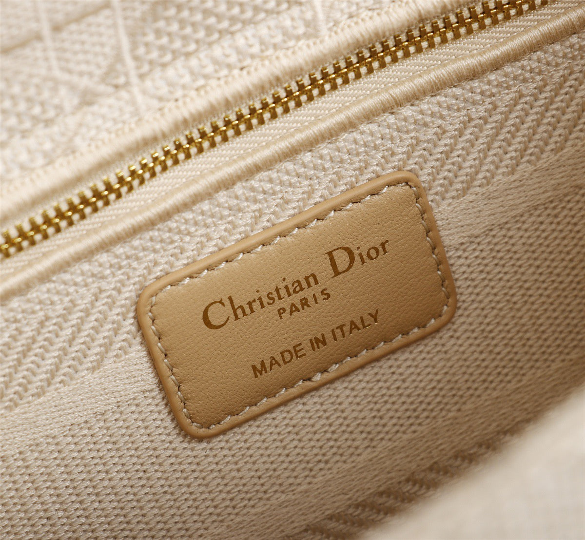 Dior Lady D-Lite Medium Bag In  Beige Jardin Botanique Embroidery