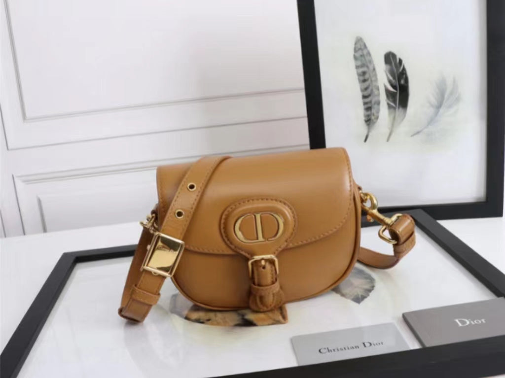 Dior Bobby Small Bag In Carmel Box Calfskin