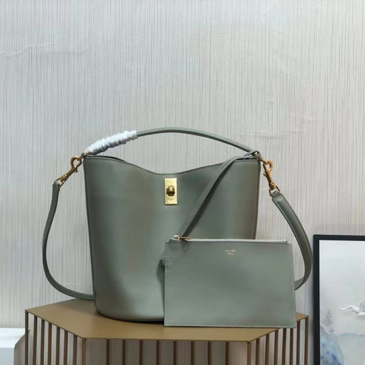 Celine Bucket 16 Bag In Mint Green Smooth Calfskin