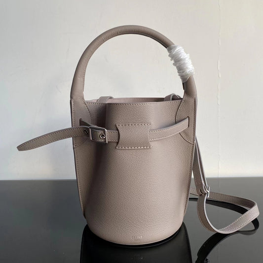 Celine Bucket Nano Bag In Beige Calfskin