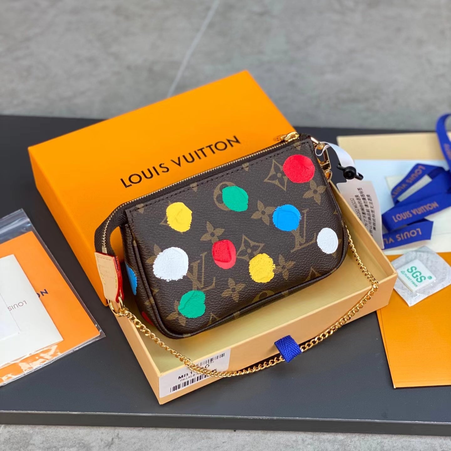 Louis Vuitton Micro Pochette Accessories In Yayoi Kusama Series