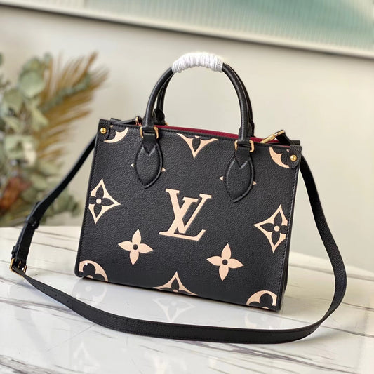 Louis Vuitton Onthego Bags In Black Embossed