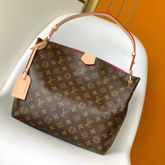 Louis Vuitton Graceful Monogram Canvas In Brown Presbyopia