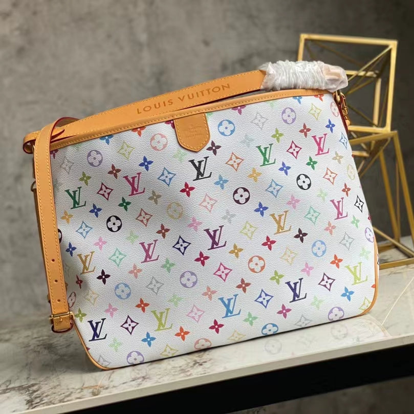 Louis Vuitton Graceful Monogram Canvas In White With Retro Presbyopia