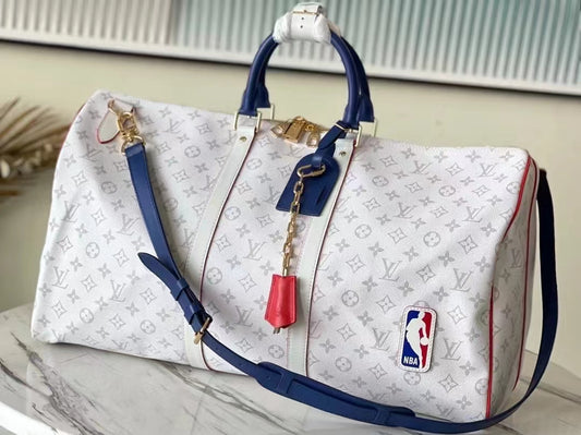 Louis Vuitton Keepall Bandouliere 55 Monogram NBA Co-branded Bag