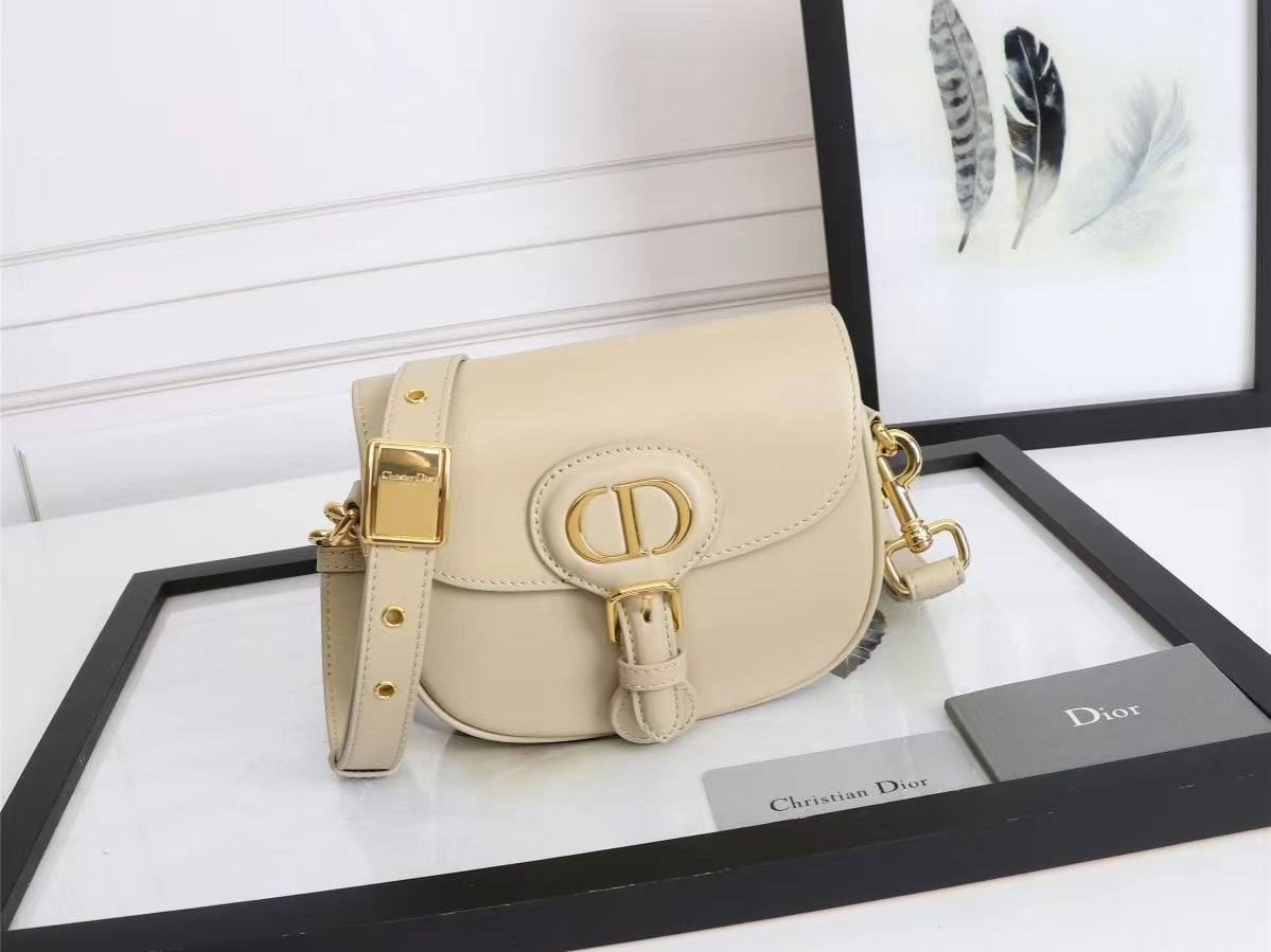 Dior Bobby Small Bag In Beige Box Calfskin