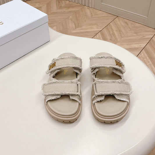 Dior Steve Ma Mona Slides -Beige