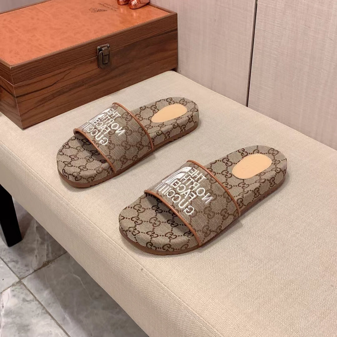 Gucci X The North Face Monogram GG Slides