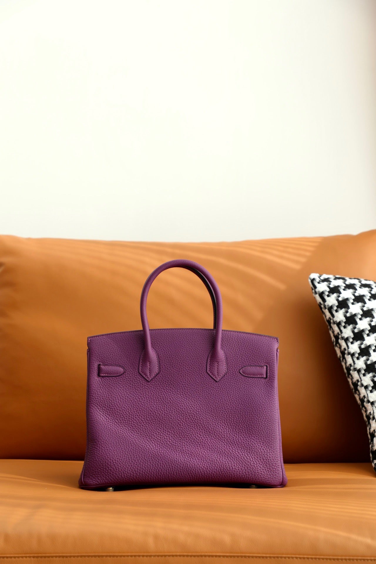 Hermes Birkin 30 Bag in Anemone Purple Togo Leather 