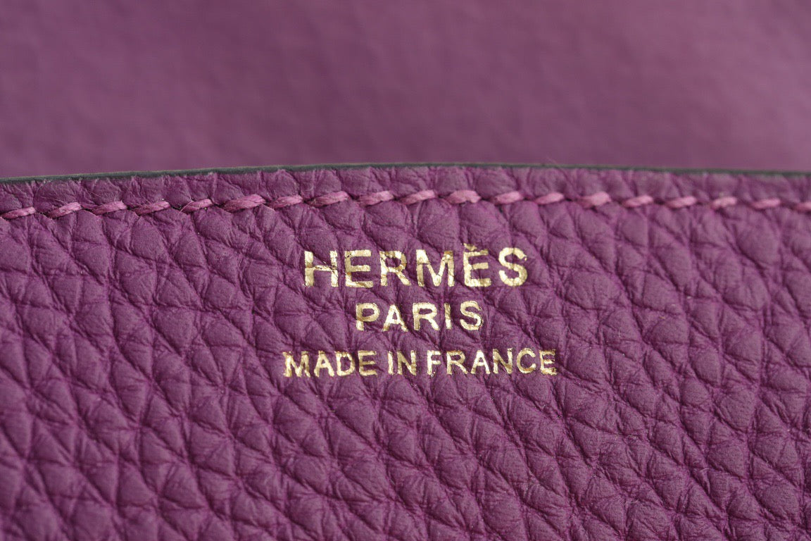 Hermes Birkin 30 Bag in Anemone Purple Togo Leather 