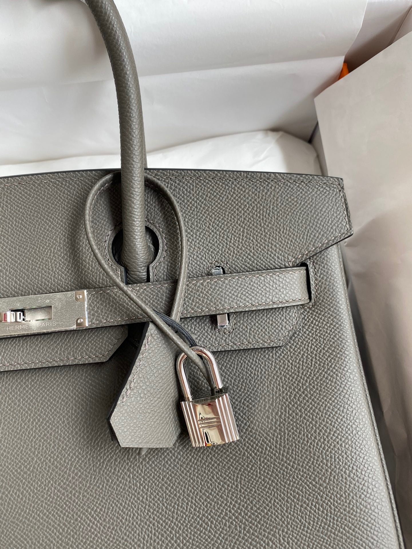 Hermes Birkin 30 Bag in Brown Epsom Leather