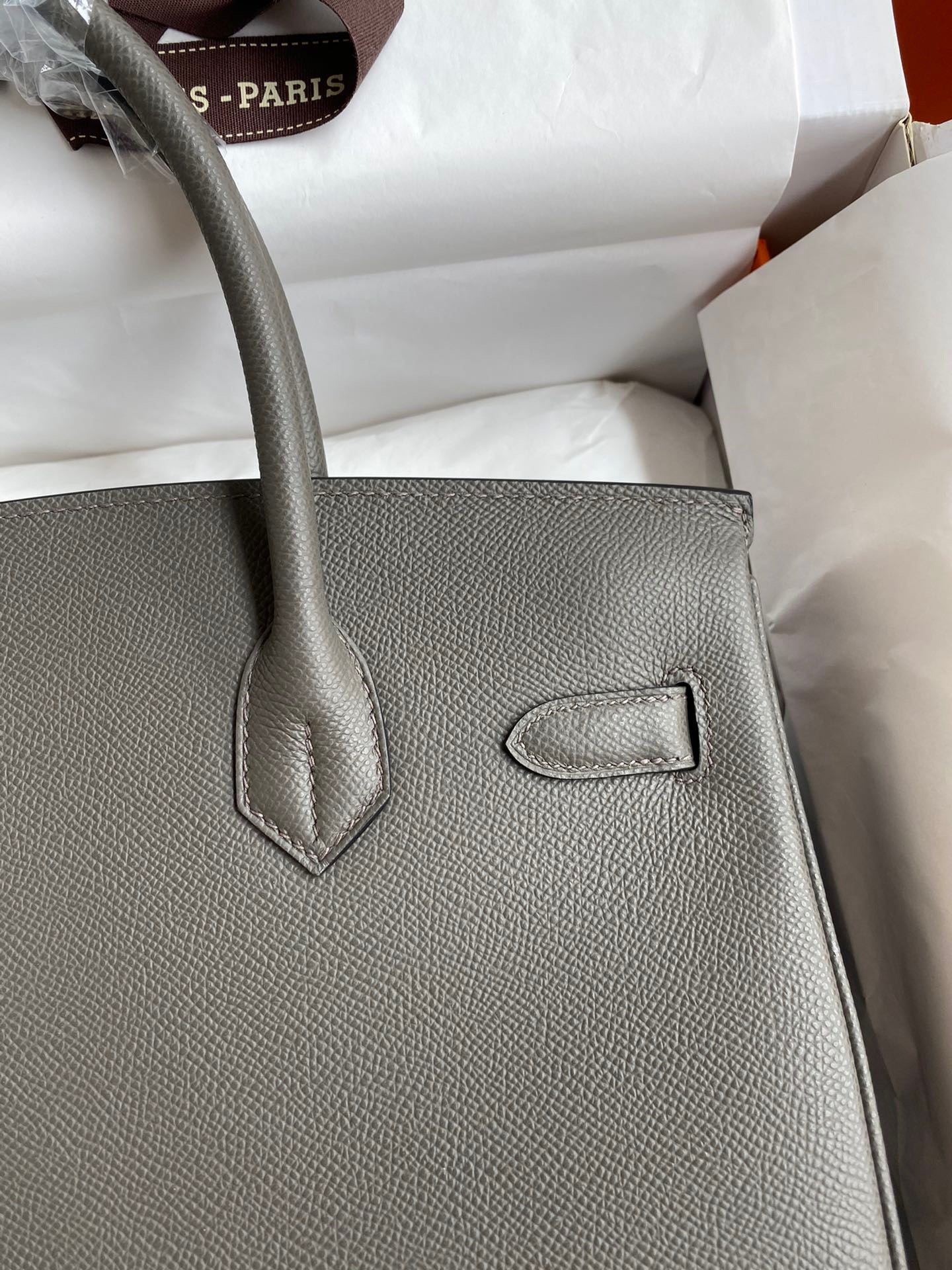 Hermes Birkin 30 Bag in Brown Epsom Leather