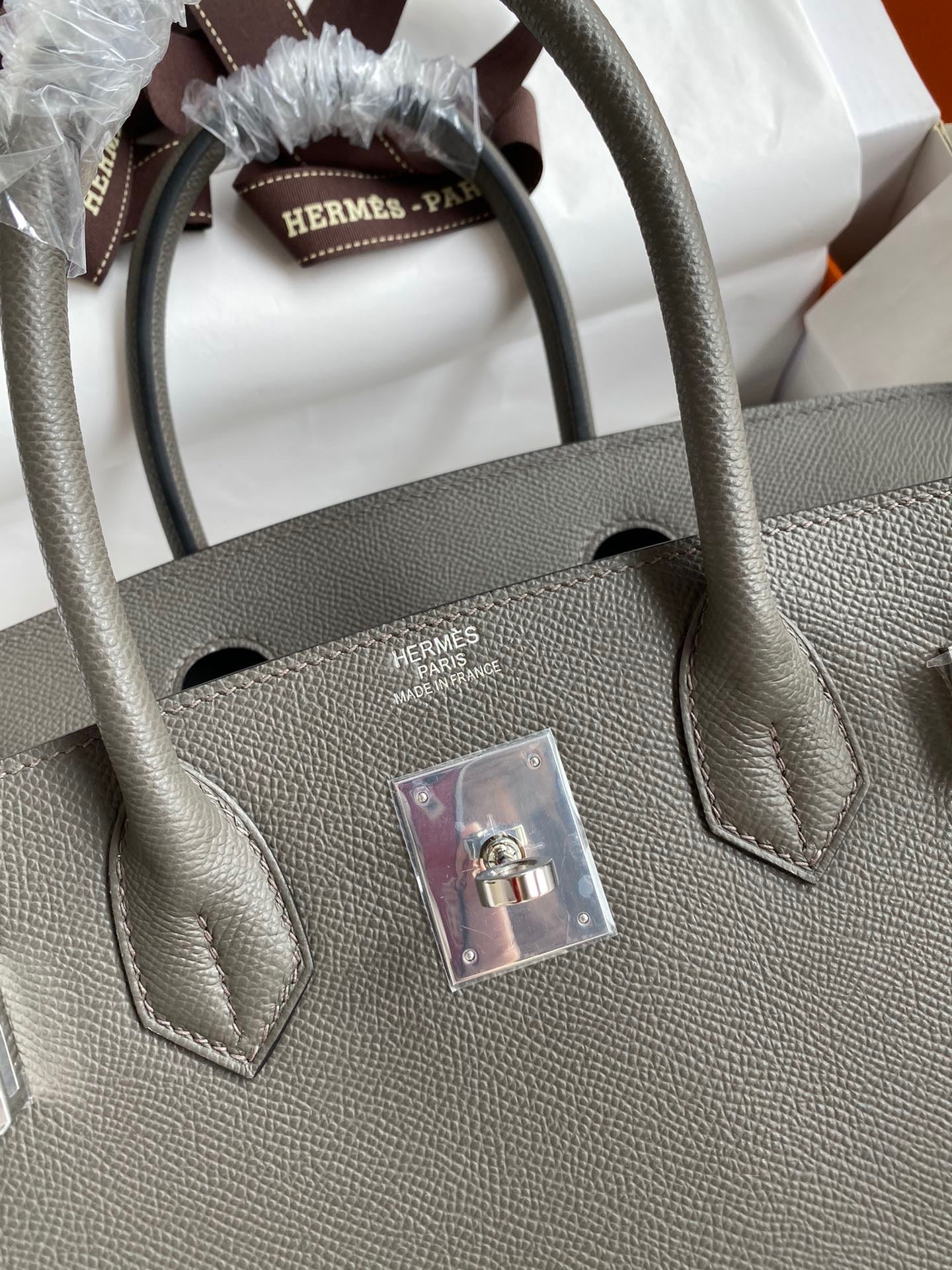 Hermes Birkin 30 Bag in Brown Epsom Leather