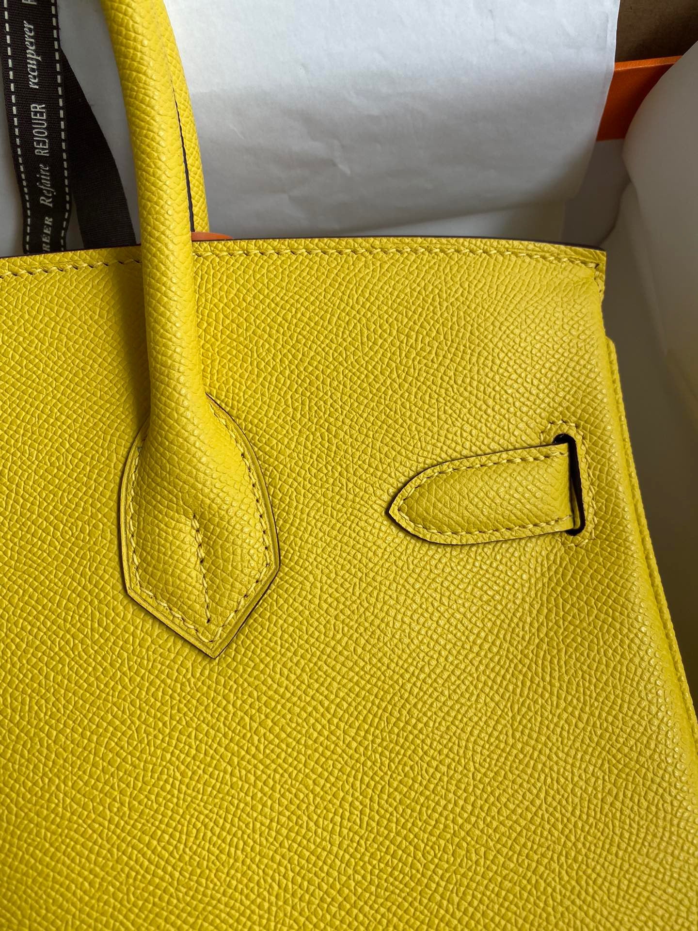 Hermes Birkin 30 Bag in Yellow Epsom Leather