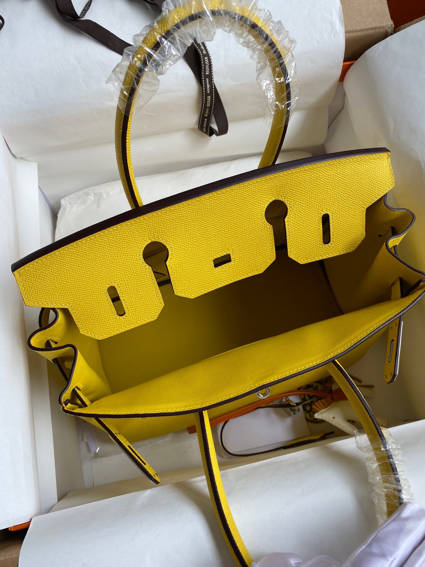 Hermes Birkin 30 Bag in Yellow Epsom Leather