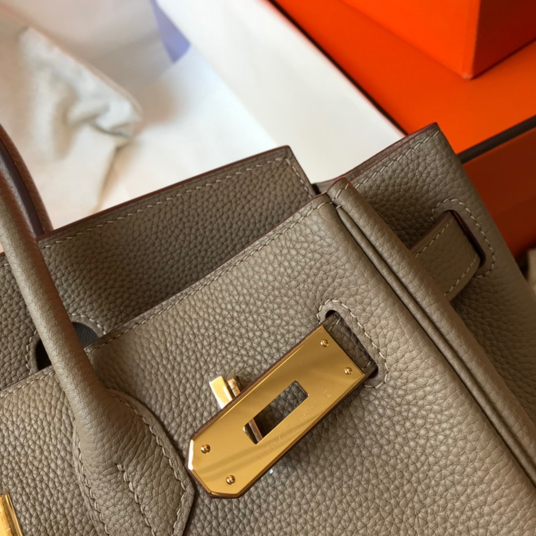 Hermes Birkin 35 Bag In Gris Tourterelle Togo Leather