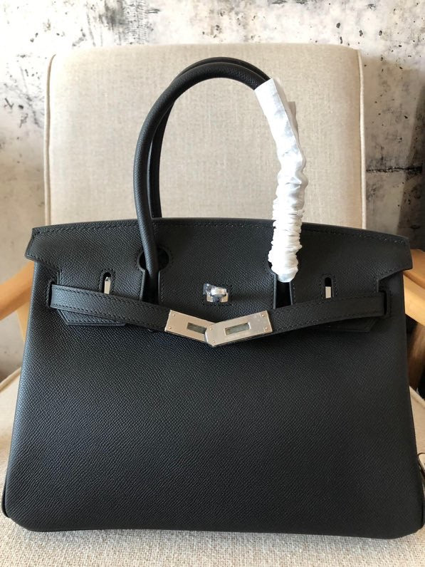 Hermes Birkin 35 Bag In Black Epsom Leather