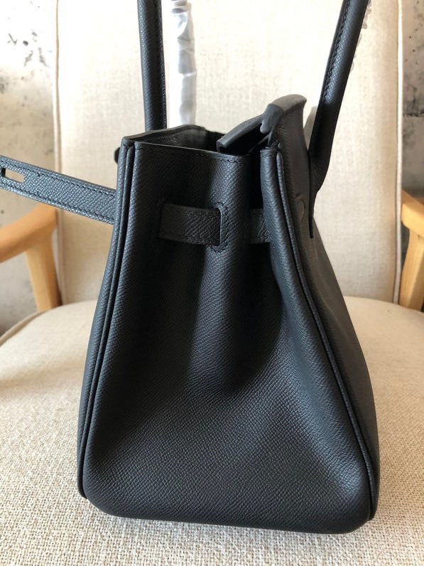 Hermes Birkin 35 Bag In Black Epsom Leather