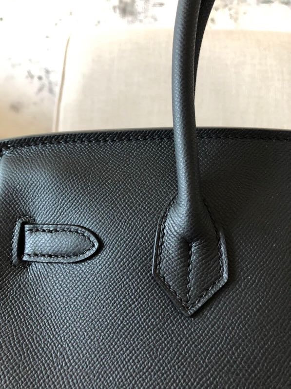 Hermes Birkin 35 Bag In Black Epsom Leather