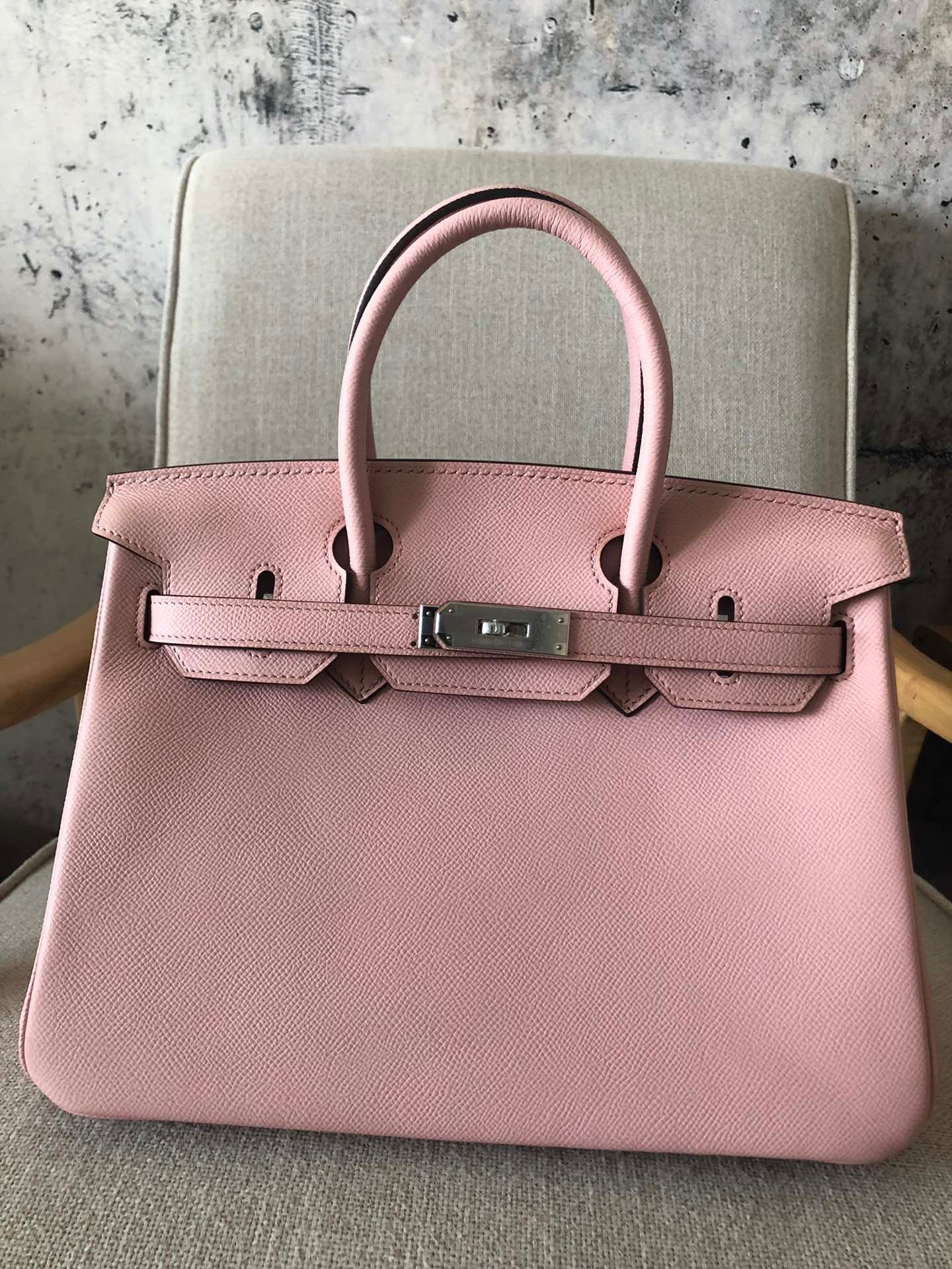 Hermes Birkin 35 Bag In Rose Confetti Epsom Leather