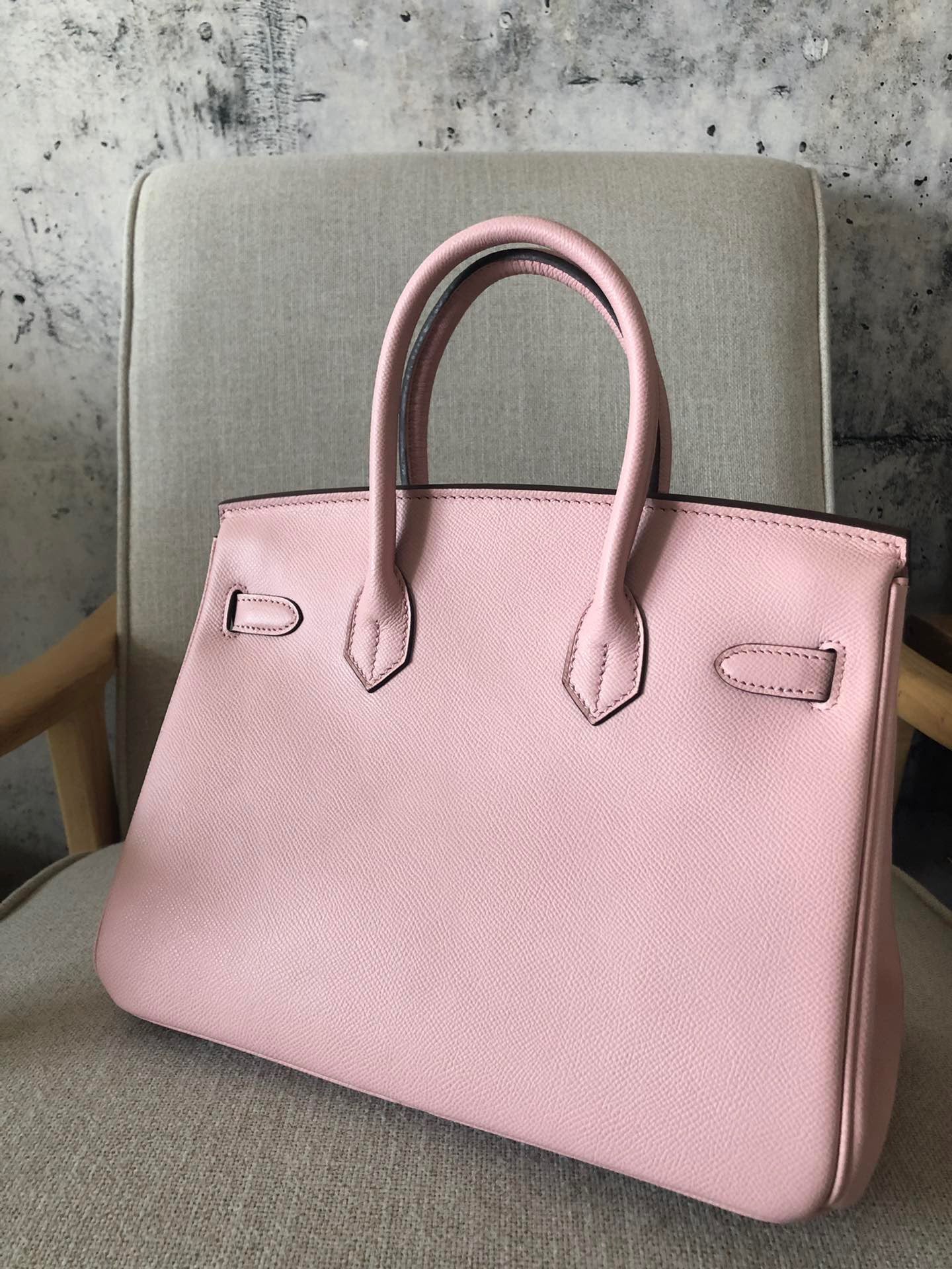 Hermes Birkin 35 Bag In Rose Confetti Epsom Leather