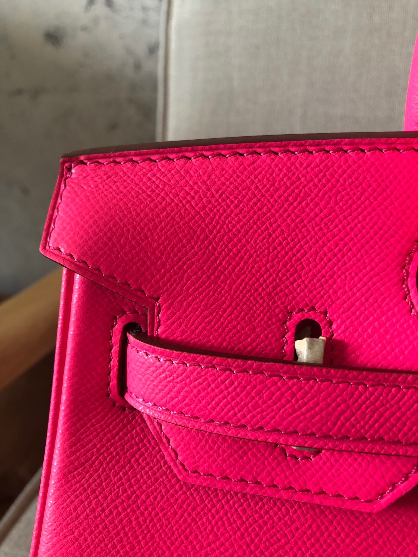 Hermes Birkin 35 Bag In Fuschia Epsom Leather