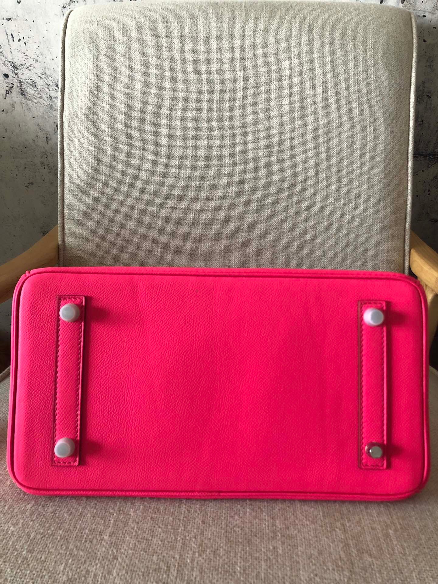 Hermes Birkin 35 Bag In Fuschia Epsom Leather