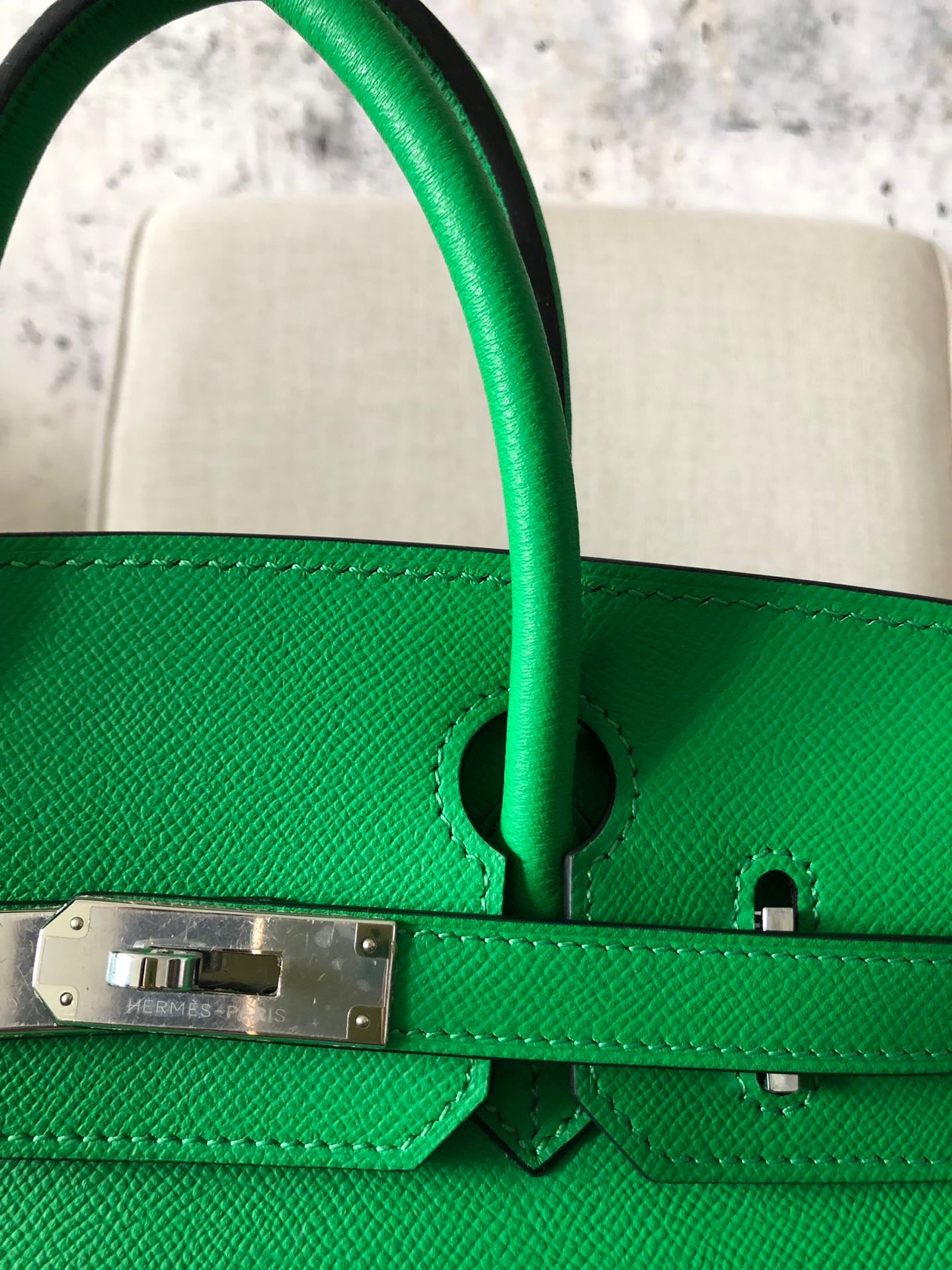 Hermes Birkin 35 Bag In Bamboo Epsom Leather