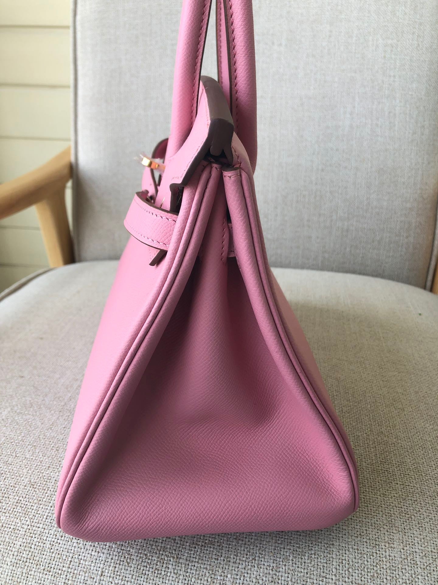 Hermes Birkin 35 Bag In Pink Epsom Leather